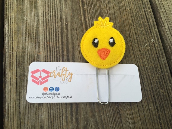 Chick Planner Clip/Planner Clip/Bookmark. Easter planner clip