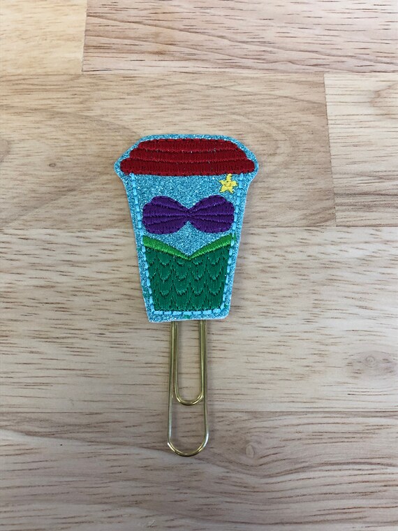 Mermaid Latte Clip/Planner Clip/Bookmark. Princess Coffee Cup. Ariel Planner Clip. Mermaid Princess Planner Clip. Coffee Planner Clip