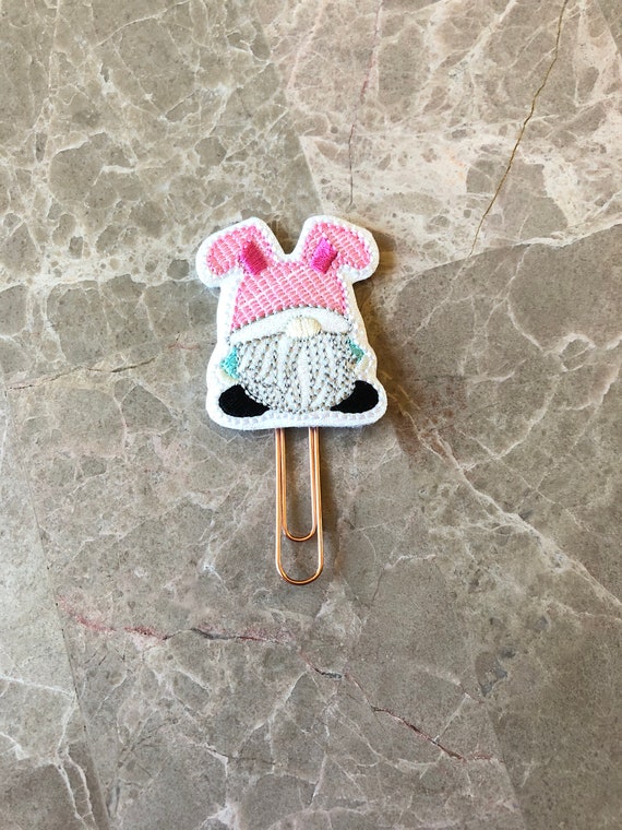 Easter Gnome planner Clip/Planner Clip/Bookmark. Bunny Gnome Planner. Gnome Planner Clip.