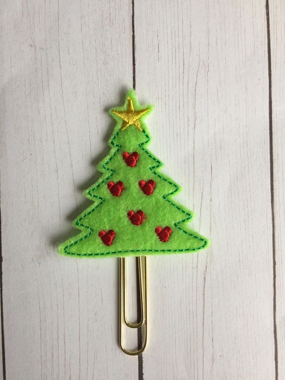 Mouse Christmas Tree planner Clip/Planner Clip/Bookmark. Tree Planner Clip. Mouse Planner Clip. Christmas planner clip. Holiday planner clip