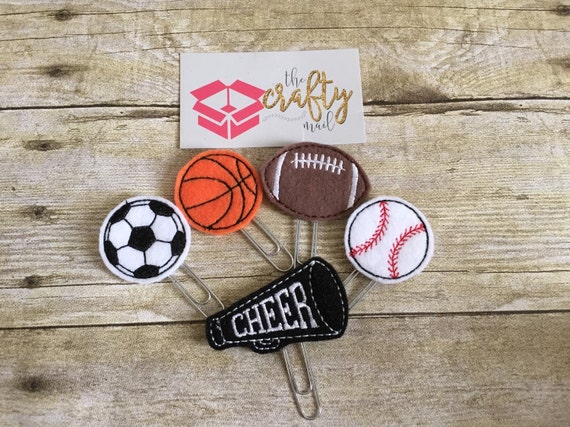 Friday Night Lights Paper Planner Clips set of 5