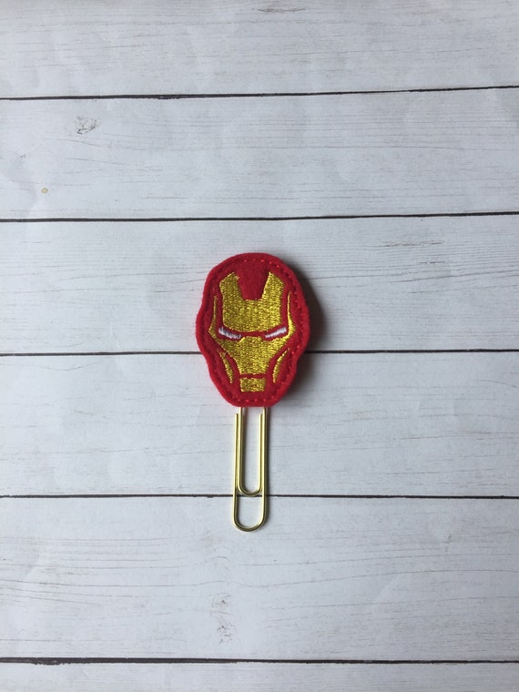 Iron Guy Planner Clip. Iron Planner Clip. Hero Planner Clip. Character Planner Clip
