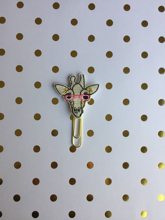 Hipster Giraffe planner Clip/Planner Clip/Bookmark. Giraffe Planner Clip. Hipster Planner Clip. Glitter Planner Clip. Animal Planner Clip