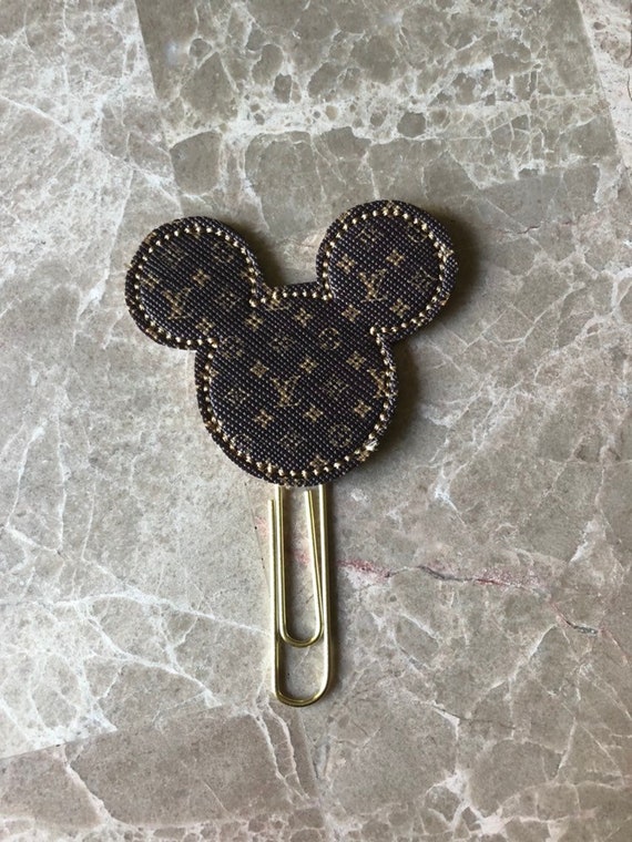 LV Mouse Clip/Planner Clip/Bookmark. Logo Planner Clip. Designer Planner Clip. LV Planner Clip. Mickey planner clip