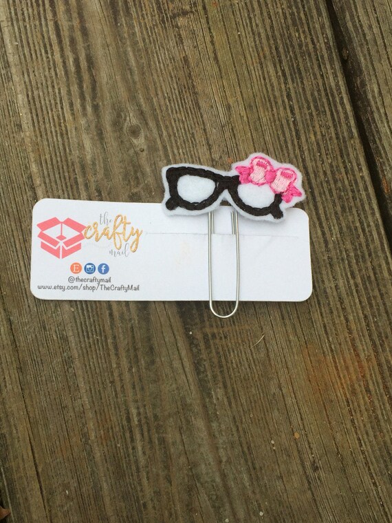 Diva Glasses Clip/Planner Clip/Bookmark. Planner Girl Planner Clip