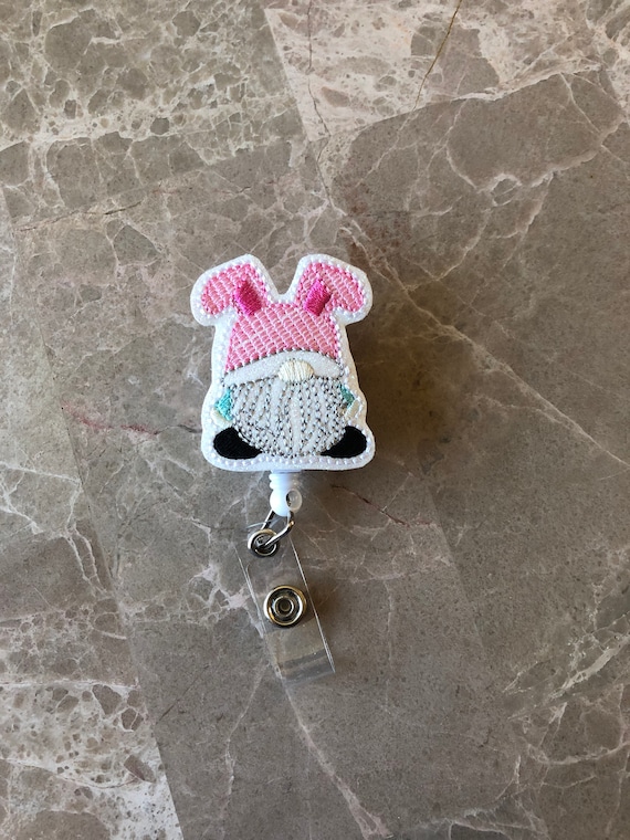 Easter Gnome Badge Reel/ Badge Reel/Nurse Badge Reel. Easter badge reel