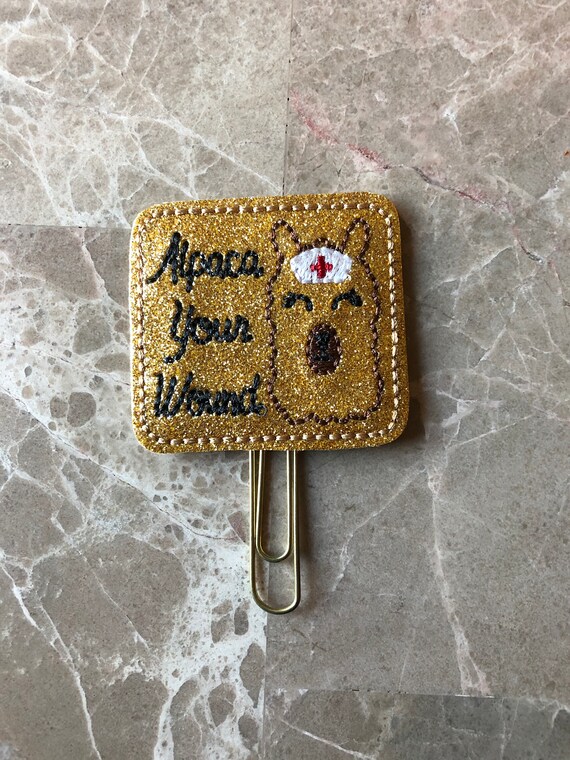 Alpaca Your Wound Clip/Planner Clip/Bookmark. Nurse Planner Clip. Scrub Life Planner Clip. Medical Planner Clip. Alpaca Planner Clip