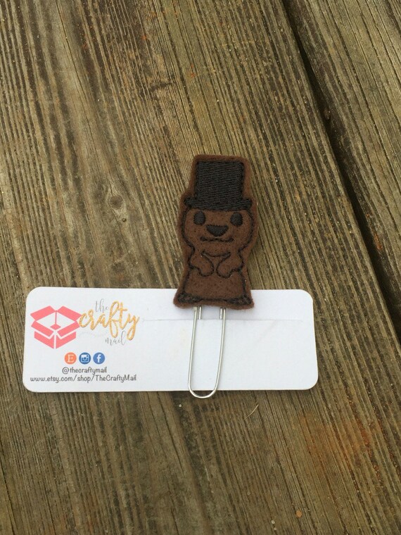 Groundhog Planner Clip/Planner Clip/Bookmark.