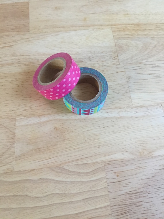 Tribal Print Washi Tape/Paper Tape/Decorative Tape/Packaging. Polka Dot Washi. Tribal Washi. 2 Styles to choose from