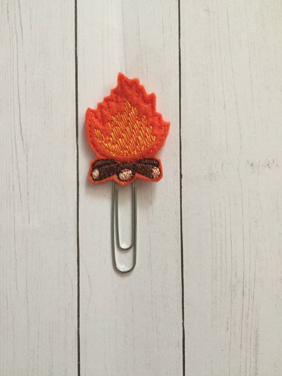 Campfire Clip/Planner Clip/Bookmark. Camping Planner Clip. Adventure Planner Clip