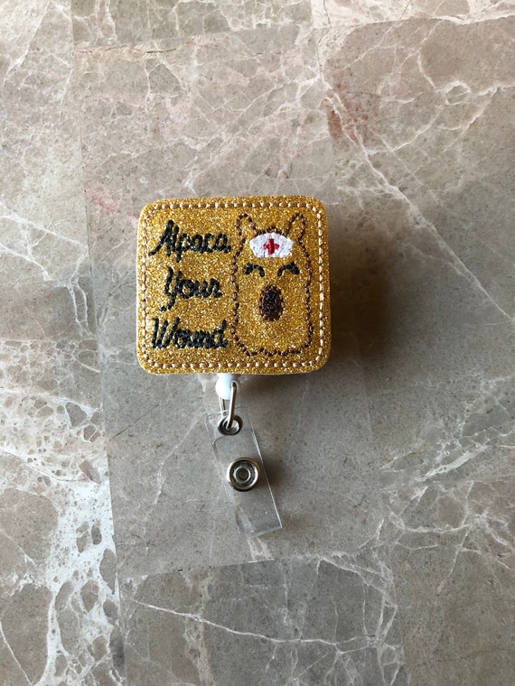 Alpaca Your Wound Badge Reel/Medical Badge Reel/Coffee Badge Reel/Nurse Badge Reel/Hospital Badge Reel. Alpaca Badge Reel