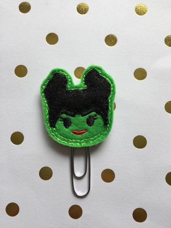 Maleficent planner Clip/Planner Clip/Bookmark. Character Planner Clip. Halloween planner clip. Fall Clip