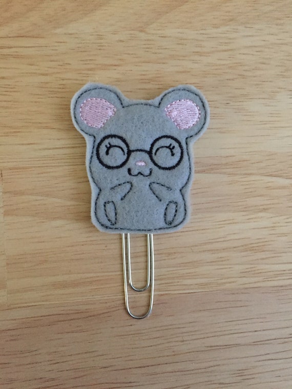 Geeky Mouse Planner Clip/Planner Clip/Bookmark. Mouse Planner Clip. Animal Planner Clip. Geeky Planner Clip
