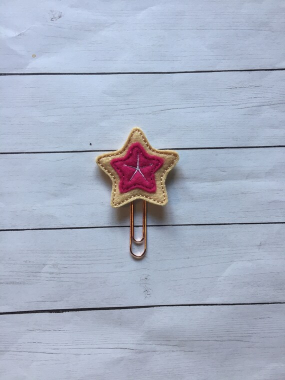 Tan & Pink Starfish Clip/Planner Clip/Bookmark. Summer planner clip
