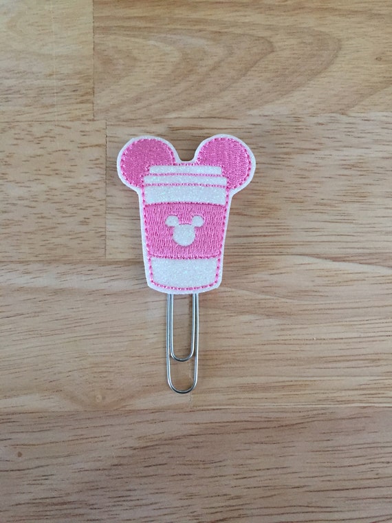 Glitter Mouse Ears Coffee Clip/Planner Clip/Bookmark. Coffee Planner Clip. Mouse Planner Clip. Latte Planner Clip