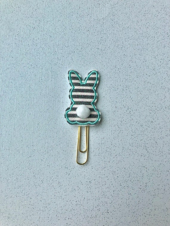 Teal Bunny Butt Planner Clip. Easter Planner Clip. Bunny Planner Clip. Happy Easter Planner Clip. Spring Planner Clip.