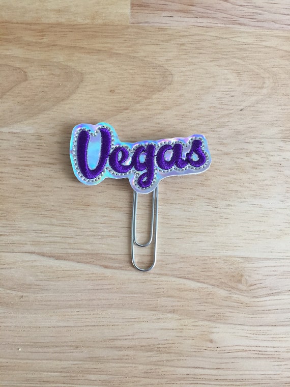 Holographic "Vegas" Planner Clip/Planner Clip/Bookmark. Las Vegas Planner Clip. Planner Convention. Wild Planner Clip