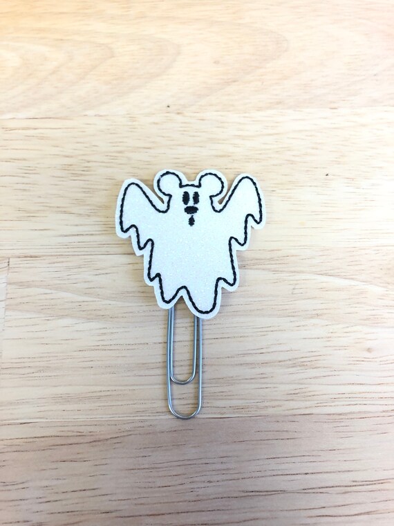 Glitter Vinyl Mister Mouse Ghost Planner Clip/Planner Clip/Bookmark. Ghost Planner Clip. Mouse Planner Clip. Halloween Planner Clip