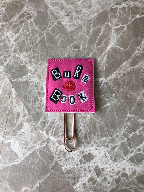 Burn Book planner Clip/Planner Clip/Bookmark. Book Planner Clip. Mean Girls Planner Clip