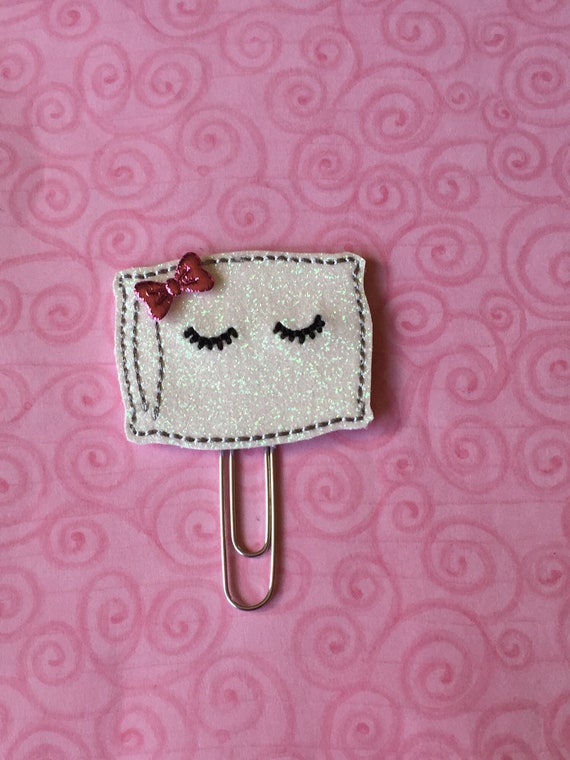 Glitter Pillow Clip/Planner Clip/Bookmark. Pillow Planner Clip. Glitter Vinyl Planner Clip. Sleeping Planner Clip. Dreams Planner Clip