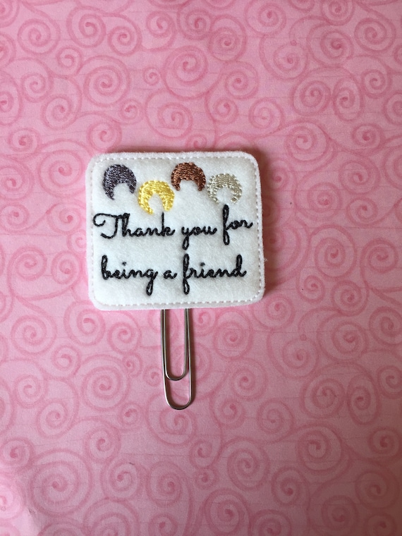 Thank You For Being A Friend Golden Girls Planner Clip. Golden Girls Planner Clip. Squad Planner Clip. Friend Planner Clip.