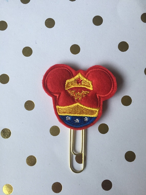 Wonder Woman mouse planner Clip/Planner Clip/Bookmark. Character Planner Clip. Mouse Planner Clip. Super Hero Planner Clip