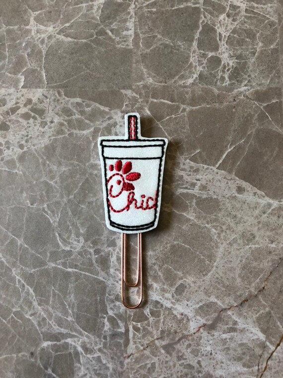 Chicken Restaurant Cup Planner Clip/Planner Clip/Bookmark. Planner Clip. Food Planner Clip. Chic fil A Planner Clip
