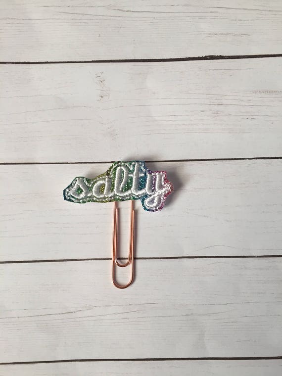 Salty Planner Clip/Planner Clip/Bookmark. Slang Planner Clip. Sassy Planner Clip. Word Planner Clip