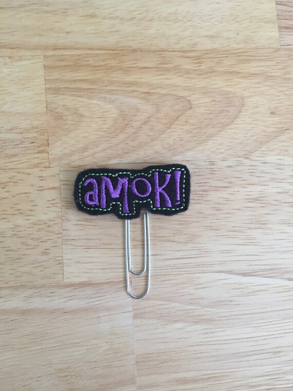 Amok! Clip/Planner Clip/Bookmark. Hocus Pocus planner clip. Witch Planner Clip. Fall Planner Clip. Halloween Planner Clip