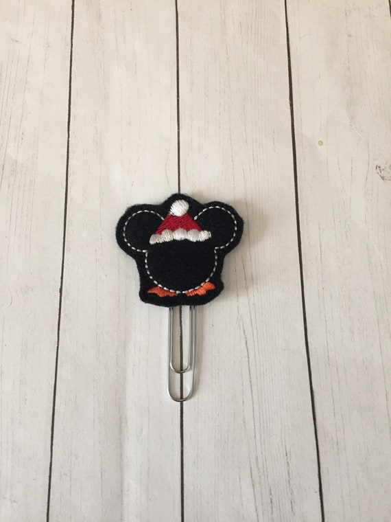 Mouse Penguin Clip/Planner Clip/Bookmark. Mouse Planner Clip. Penguin Planner Clip. Christmas planner clip. Winter planner clip
