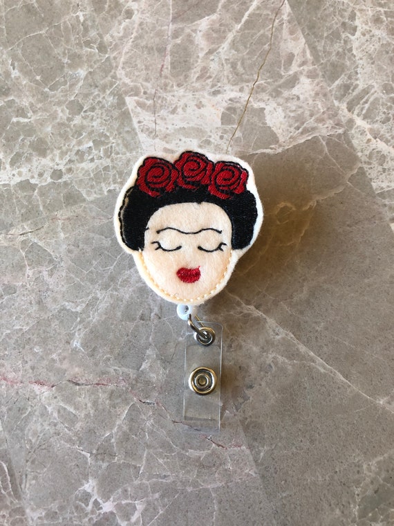 Frida Kahlo Badge Reel/ Badge Reel/Nurse Badge Reel. Artist Badge Reel. Mexican Badge Reel