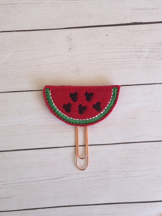 Mouse Watermelon Planner Clip. Watermelon Planner Clip. Mouse Planner Clip. Food Planner Clip. Fruit Planner Clip. Summer Planner Clip