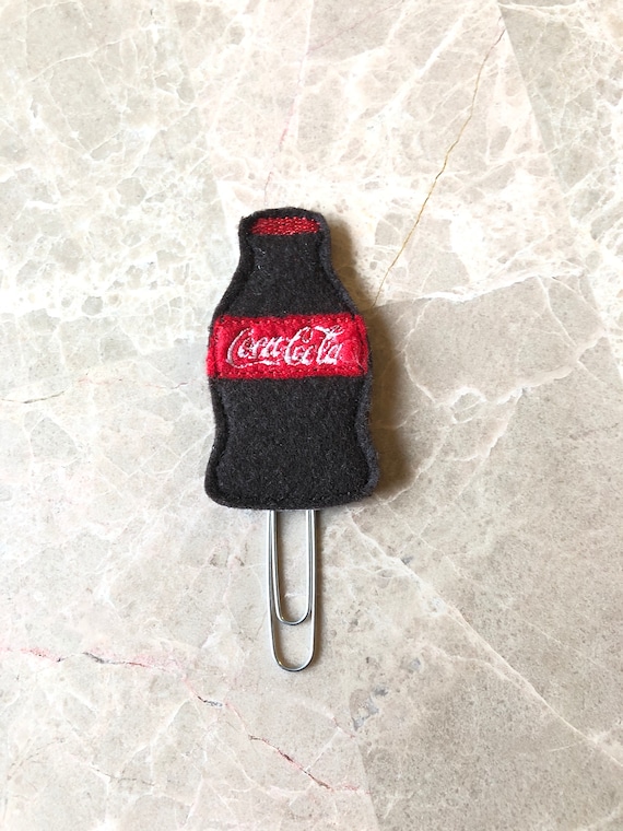Soda Bottle Clip/Planner Clip/Bookmark. Drink Planner Clip. Soda Planner Clip