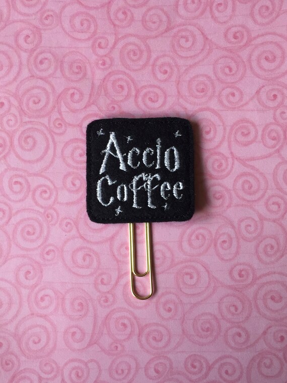 Accio Coffee Planner Clip/Planner Clip/Bookmark. Harry Potter Planner Clip. Wizard Planner Clip. Coffee Planner Clip. HP Planner Clip.