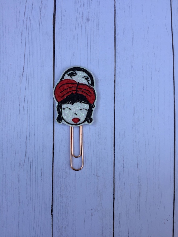 Fashion Girl With Red Headband Planner Clip/Planner Clip/Bookmark. Washi Girl Planner Clip. Fashion Girl Planner Clip. Planner Girl