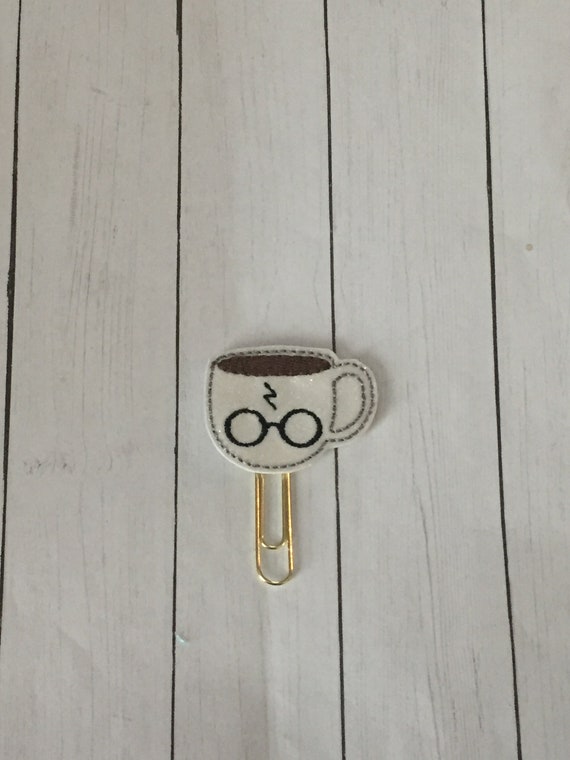 HP Glitter Coffee Cup Clip/Planner Clip/Bookmark. Wizard Planner Clip. Harry Planner Clip. Potter Planner Clip. Coffee Planner Clip. Mug