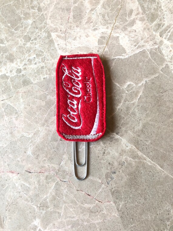 Soda Can Clip/Planner Clip/Bookmark. Drink Planner Clip. Soda Planner Clip