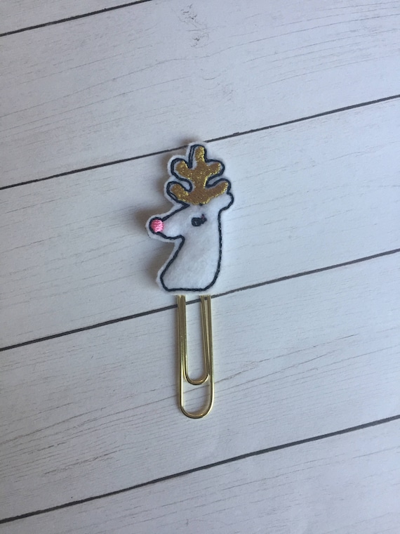 Whimsical Reindeer planner Clip/Planner Clip/Bookmark. Reindeer Planner Clip. Holiday Planner Clip. Christmas Planner Clip. Whimsical Clip