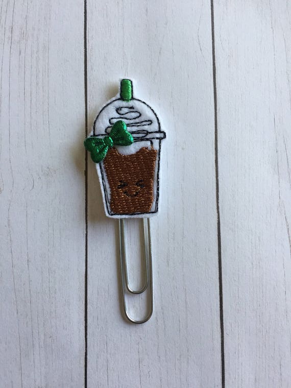 Artsy Coffee Frappucino planner Clip/Planner Clip/Bookmark. Coffee Planner Clip. Frappucino Planner Clip. Cold Coffee Planner Clip