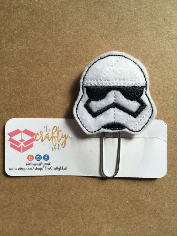 Trooper Planner Clip/Bookmark. Star Wars planner clip