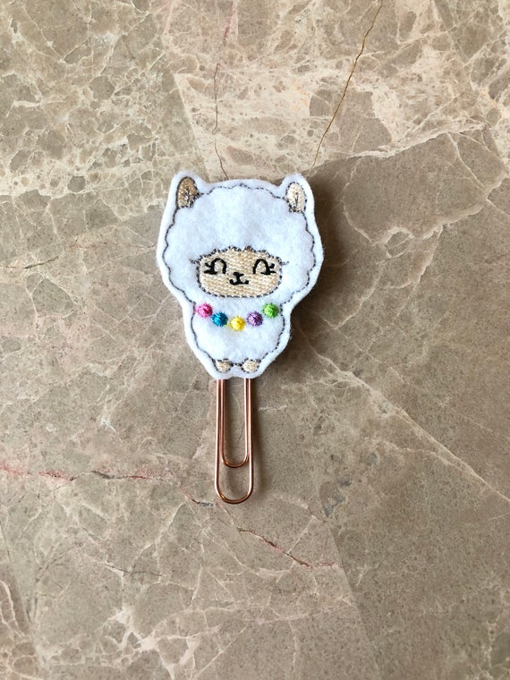 Llama Alpaca planner Clip/Planner Clip/Bookmark. Llama Planner Clip. Animal Planner Clip