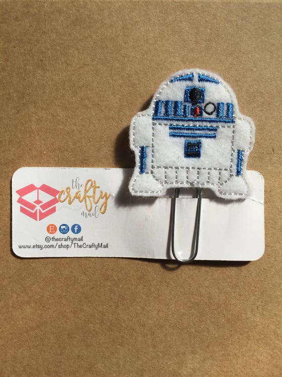 Droid Planner Clip/Bookmark. Star Wars planner clip