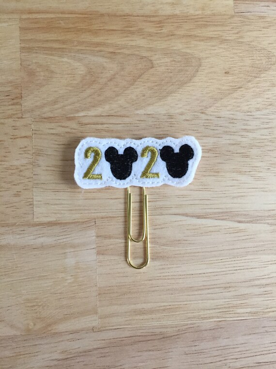 2020 Mouse Clip/Planner Clip/Bookmark. Mouse Planner Clip. New Year Planner Clip. 2020 Planner Clip