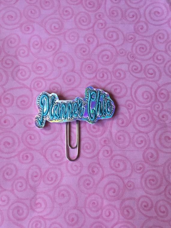 Holo Planner Chic Clip/Planner Clip/Bookmark. Holographic Planner Clip. Planner Chic Clip. Word Planner Clip. Word Paper Clip. Planner Chic