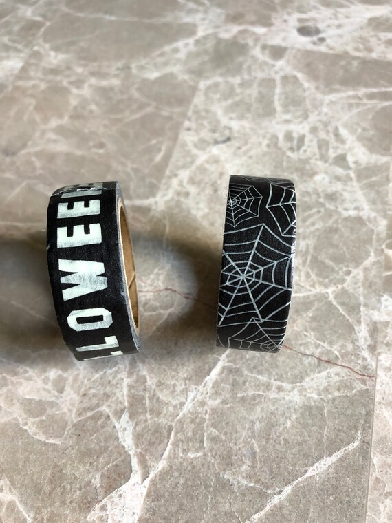 Glow In The Dark Halloween Washi Tape/Paper Tape/Decorative Tape/Packaging. Halloween Washi. Glow In The Dark Washi. 2 Styles to choose from