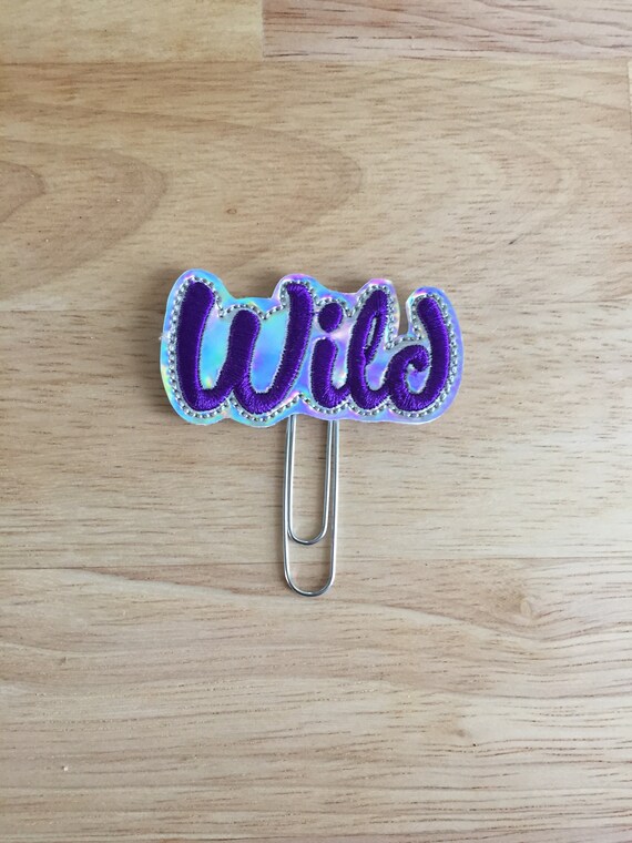 Holographic "Wild" Planner Clip/Planner Clip/Bookmark. Las Vegas Planner Clip. Planner Convention. Planner Clip