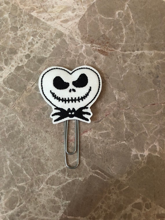 Glitter Skeleton Heart planner Clip/Planner Clip/Bookmark. Jack Skull Planner Clip. Glitter Planner Clip. Skeleton Planner Clip
