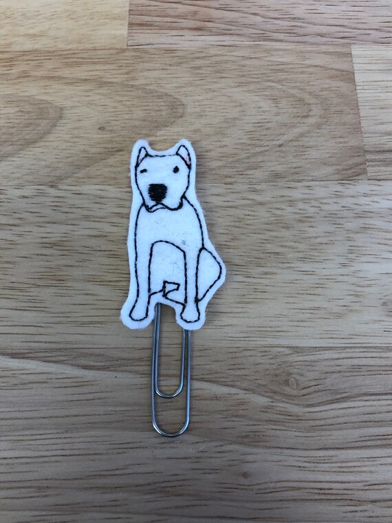 Full Body Argentino Dog planner Clip/Planner Clip/Bookmark. Dog Planner Clip. Animal Planner Clip. Pet Planner Clip