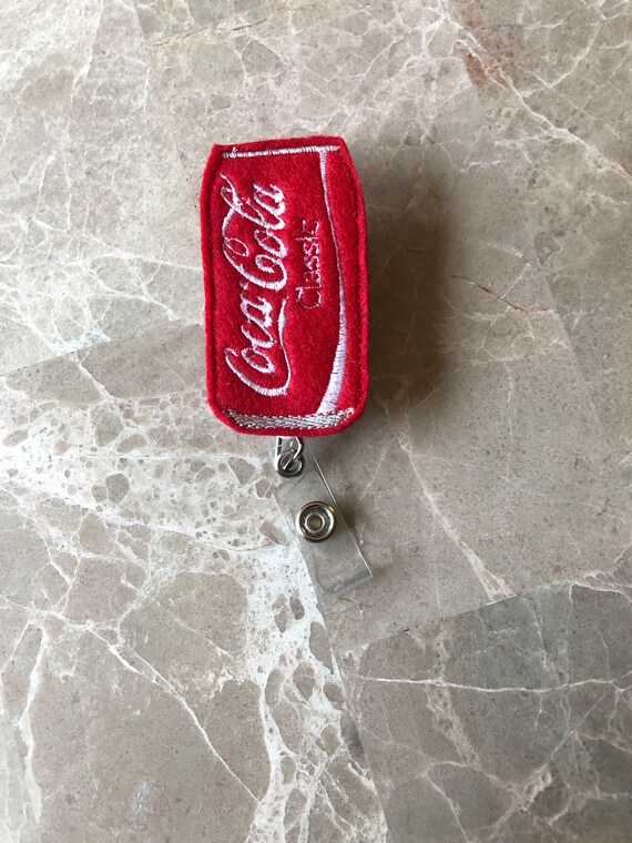 Soda Can Badge Reel/ Badge Reel/Nurse Badge Reel. Drink Badge Reel. Soda Badge Reel.