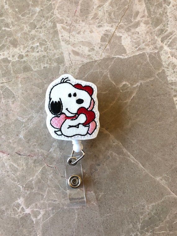 Valentine Snoop Badge Reel/Valentine Badge Reel/Nurse Badge Reel/Teacher Badge Reel. Snoop Badge Reel